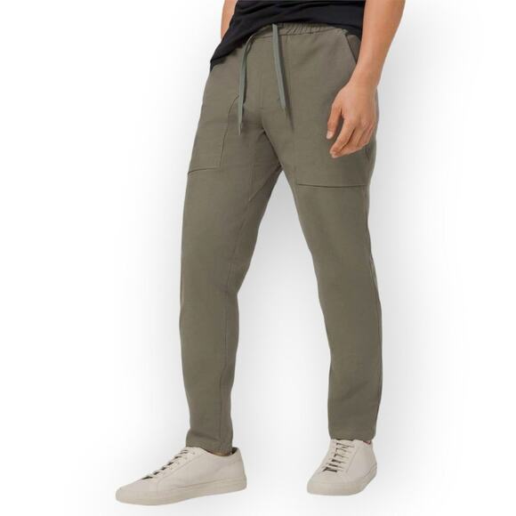 Lululemon Bowline Pant Utilitech MENS L Grey Sage Jogger Abrasion Resistant ABC - Picture 1 of 13